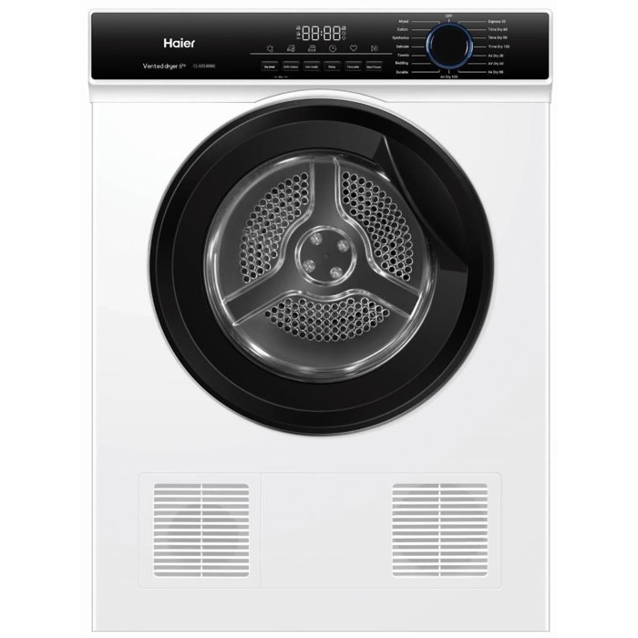 Haier HDV60AWW1 6kg Sensor Vented Dryer
